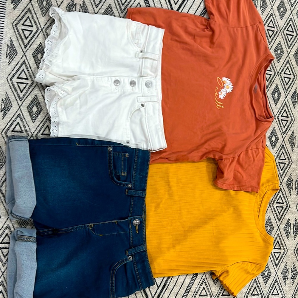O’Neil shirt cat and jack shorts 2 pairs wonder nation shirt